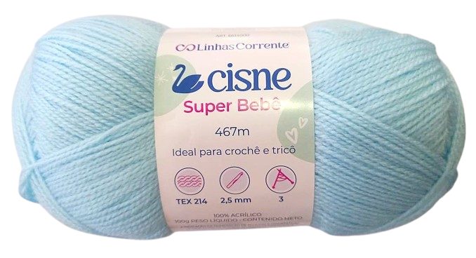 Lana Cisne Super Bebe Celeste 100gr