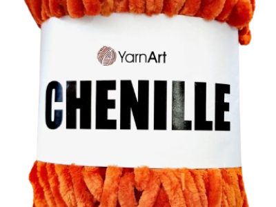 Lana Dulce Chenille Brillante 100g Naranja