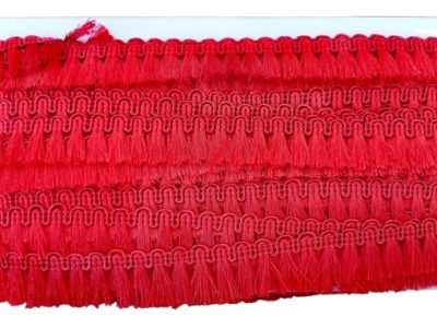 Cinta De Flecos Color Rojo — MKS Mercería