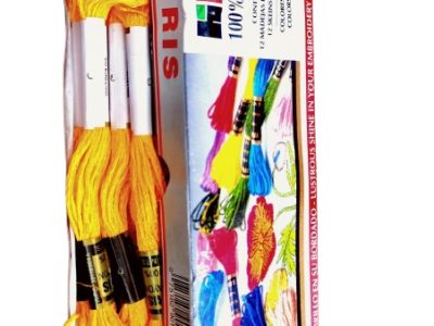 Hilo Iris Para Bordar Madeja Color Amarillo — MKS Mercería