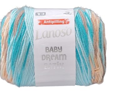 Lanoso Baby Dream Batik Tonos Celestes 100gr — MKS Mercería
