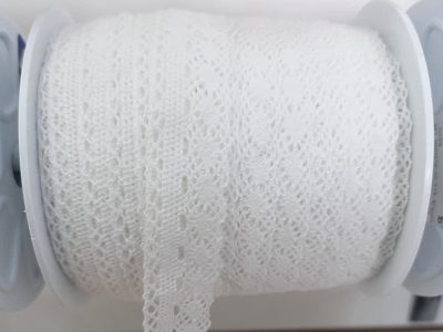 Encaje Pasa 2.1mm AlgodÓn Color Blanco X Metro — MKS Mercería
