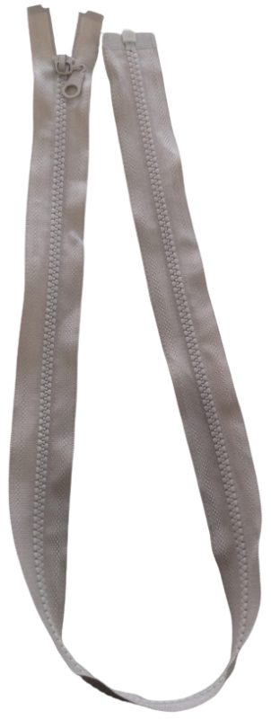 Cierre Nylon  Diente Grueso 75cm Beige