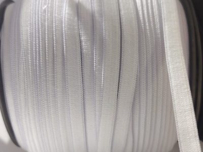 Elastico 0,8mm Color Blanco Semireforzado X Metro — MKS Mercería
