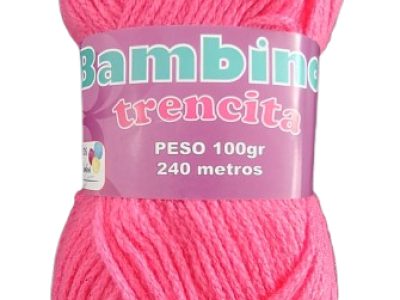 Lana Bambino Trencita 100gr Color Fresa — MKS Mercería