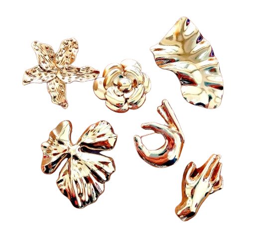 Hebillas Para Ropa Dorado Mediano