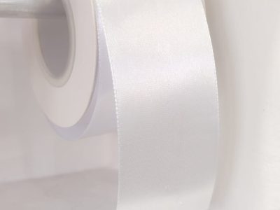 Cinta Satin Generica 5.00cm Color Blanco X Metro — MKS Mercería