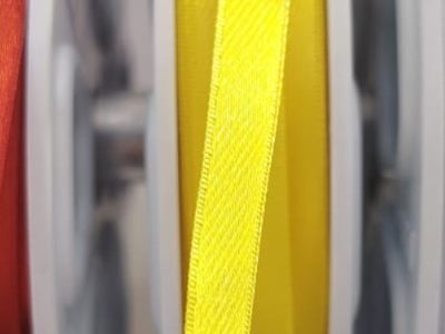 Cinta Raso Pasa 0.6cm Color Amarillo X Metro — MKS Mercería