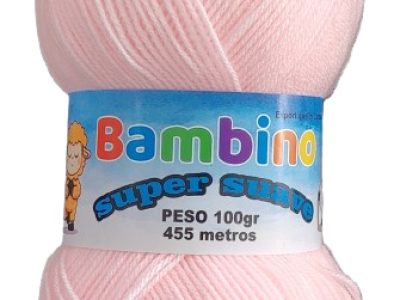 Lana Bambino Bebe  Llano Color Rosado 100gr — MKS Mercería