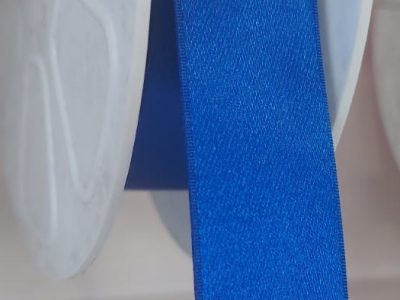 Cinta Raso Pasa 2.4cm Color Azul Rey X Metro — MKS Mercería