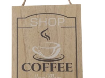 Letrero Decorativo “ Shop Coffe” — MKS Mercería