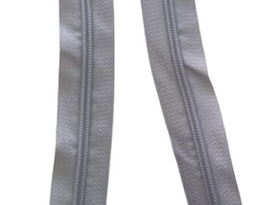 Cierre Nylon Diente Grueso  75cm Gris
