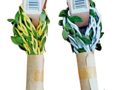 Hilo Yute Con Enredadera Artificial De Hojas Verdes. — MKS Mercería